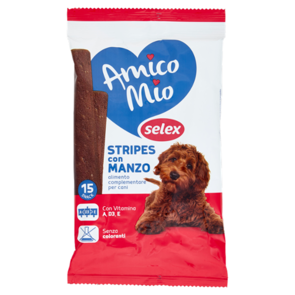 Selex Amico Mio Cane Stripes con Manzo 150 g