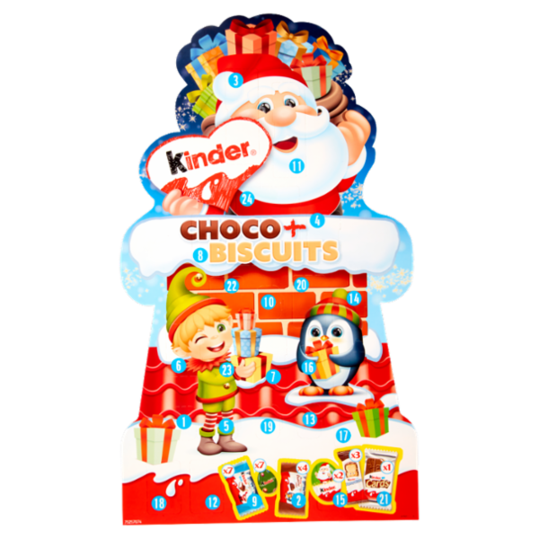 Kinder Calendario dell'Avvento Choco + Biscuits 24 pezzi 203 g