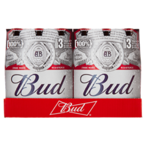 BUD Birra Lager Americana Bottiglia 8x3x33cl