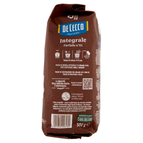 De Cecco Integrale Farfalle n° 93 500 g
