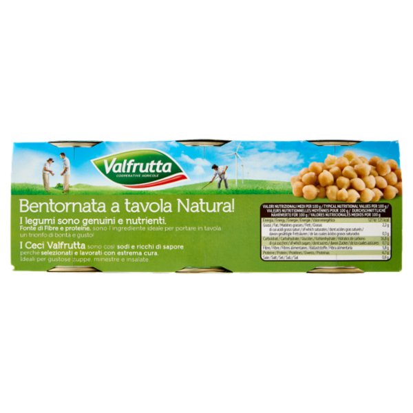 Valfrutta Ceci Italiani 3 x 400 g