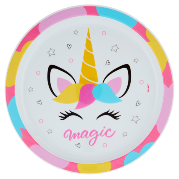 Smart Piatto Piano Pp Unicorn Smile
