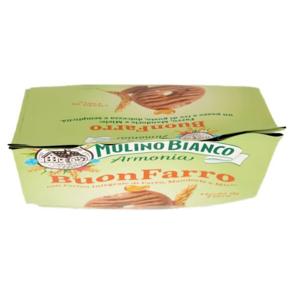 Mulino Bianco Armonia Buonfarro Biscotti Farro Mandorle Miele Senza Latte e Uova 270g