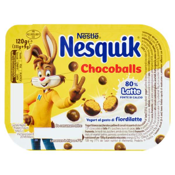 NESQUIK Chocoballs Yogurt al gusto di fiordilatte 120g
