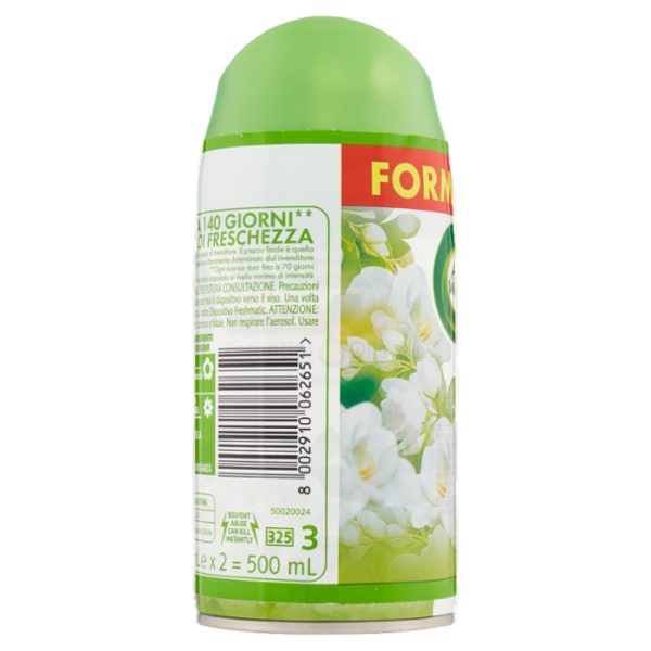Air Wick Freshmatic Bipacco Fresia Bianca e Gelsomino Spray Automatico per Ambienti Ricarica 2 x 250