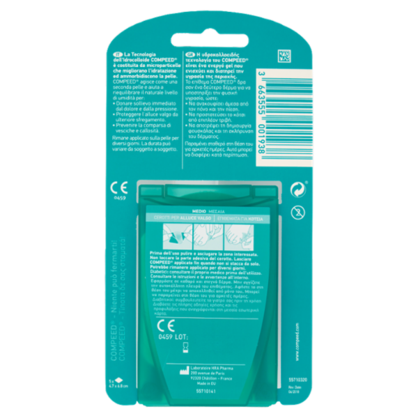 Compeed Cerotti per Alluce Valgo Medio 5 pz
