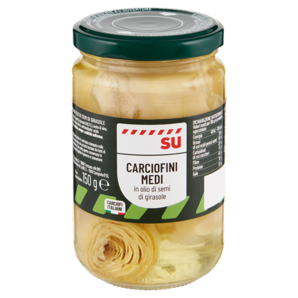 Sù Carciofini Medi in Olio di Semi di Girasole 290 g
