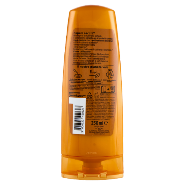 Elvive Olio Straordinario Balsamo Nutriente, per Capelli Secchi, 250 ml