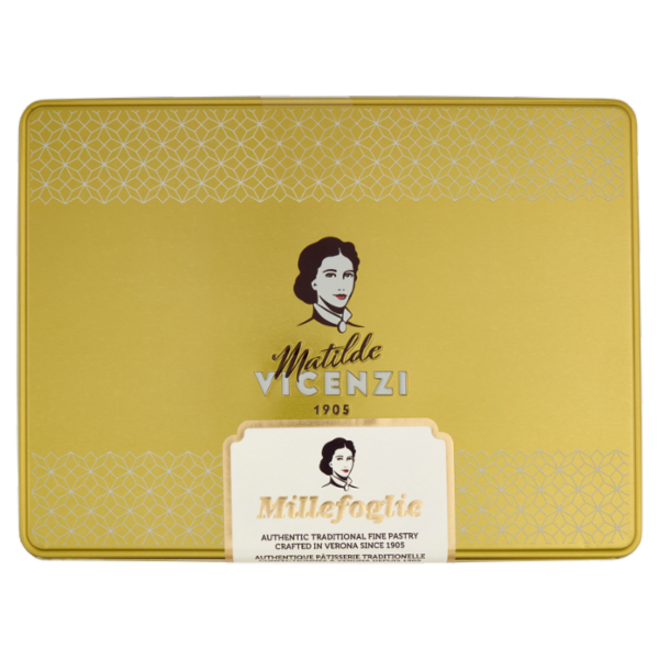 Matilde Vicenzi Millefoglie 192 Thin Crispy Layers of Fine Puff Pastry 390 g