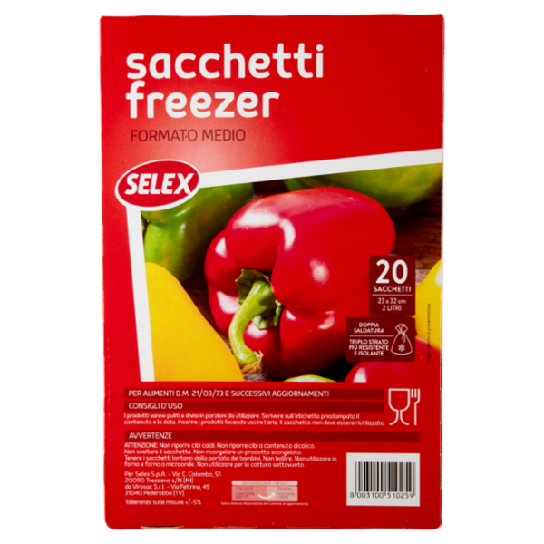 Selex Sacchi Gelo Medi Cm 23X32 20 pezzi