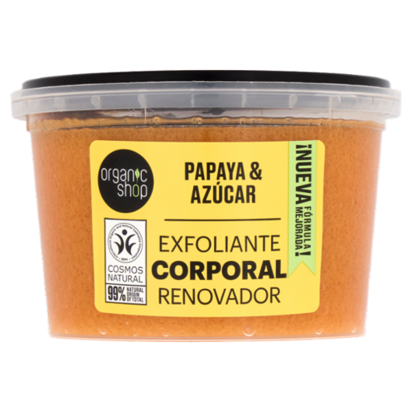organic shop Scrub Corpo Rigenerante Papaya & Azùcar 250 ml