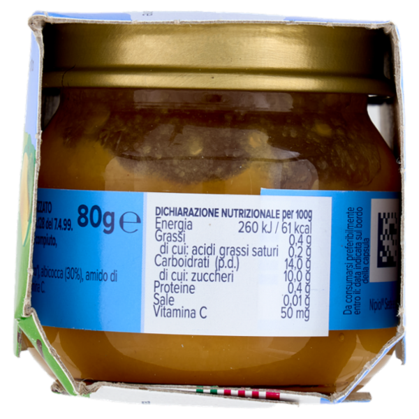 nipiol mela albicocca omogeneizzato 2 x 80 g