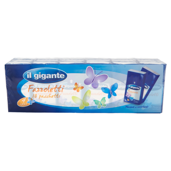 IL GIGANTE Fazzoletti 4 Veli 18 pz