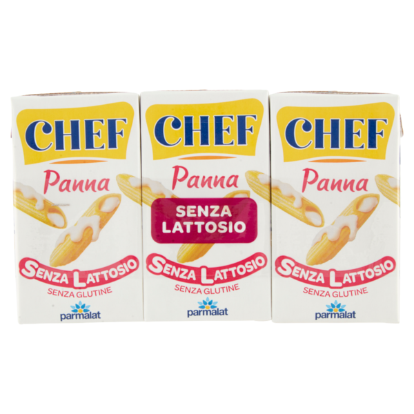Chef Panna Senza Lattosio 3 x 125 ml