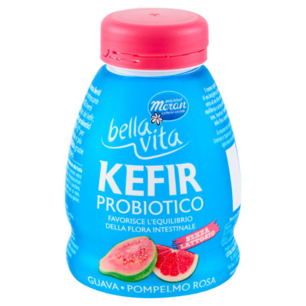 bella vita Kefir Probiotico Senza Lattosio Guava ∙ Pompelmo Rosa 200 g