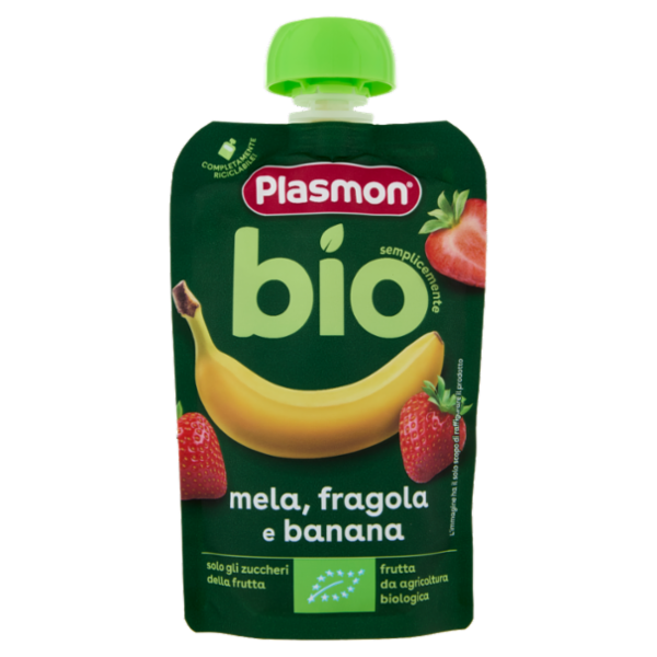 Plasmon semplicemente bio mela, fragola e banana 100 g