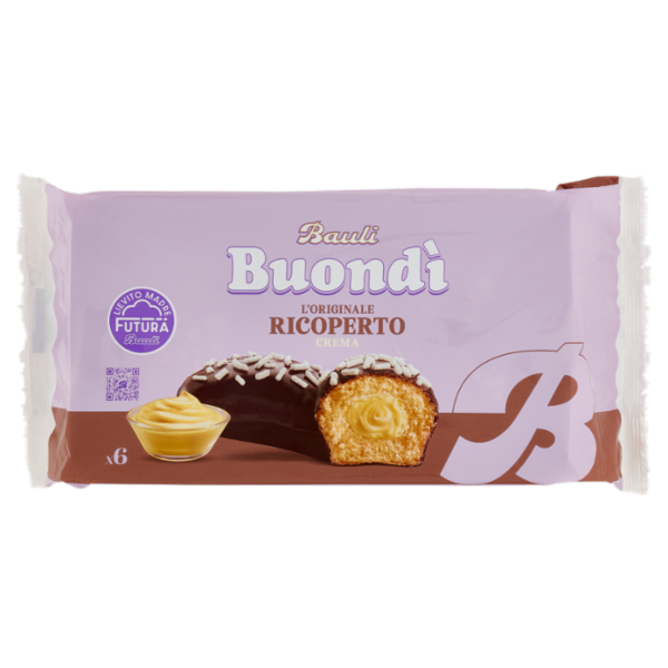 Bauli Buondì l'Originale Ricoperto Crema 6 x 46 g