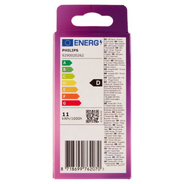 Philips Led sfera filamento 100W E27 4000K