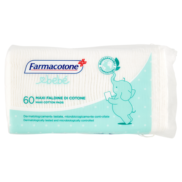 Farmacotone bebé Maxi Faldine di Cotone 60 pz