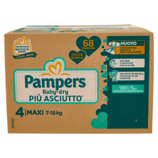 Pampers Baby-dry Maxi 68 pz