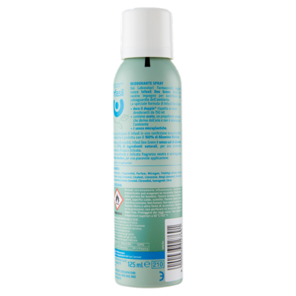infasil deo-green Fragranza Neutra 125 ml