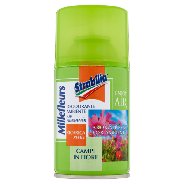 Strabilia Millefleurs Deodorante Ambiente Campi di Fiori Ricarica 250 ml