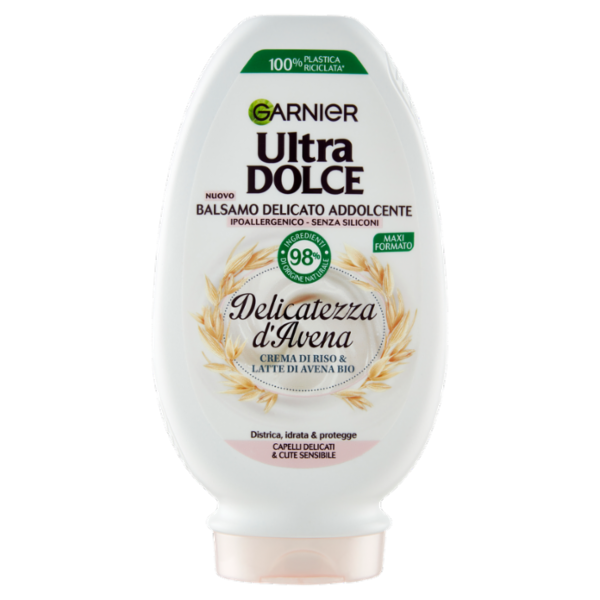 Garnier Ultra Dolce Balsamo Delicatezza D'Avena per capelli delicati, 250 ml