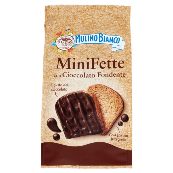 Mulino Bianco Mini Fette con Cioccolato fondente 110g