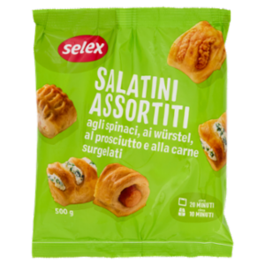 Selex Salatini Rustici Misti Di Pasta Sfoglia Ripieni Surgelati 500 g