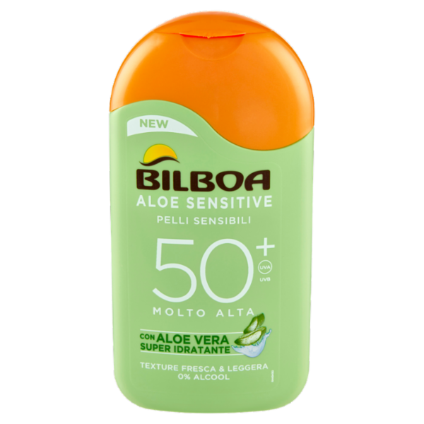 Bilboa Aloe Sensitive Pelli Sensibili 50⁺ Molto Alta 200 ml