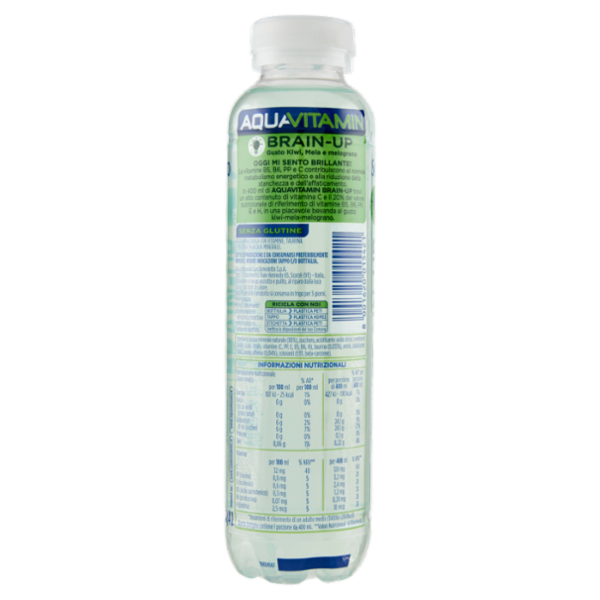 San Benedetto Aquavitamin Brain-Up Gusto Kiwi Mela Melograno 0,4 L
