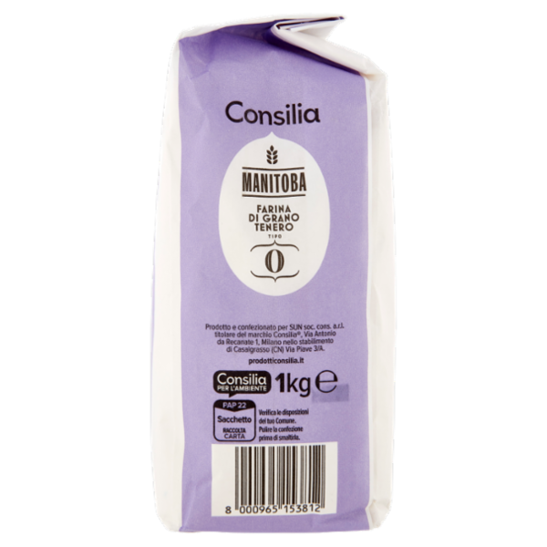 Consilia Farina di Grano Tenero Tipo 0 Manitoba 1 kg