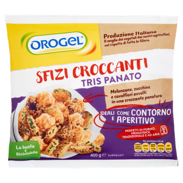 Orogel Sfizi Croccanti Tris Panato Surgelati 400 g