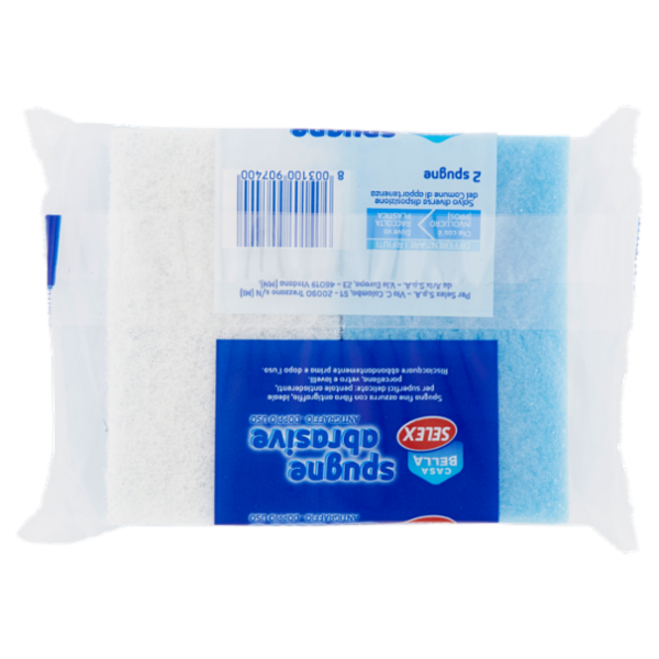 Selex Casa Bella Spugne Abrasive Antigraffio Doppio Uso 2 pezzi