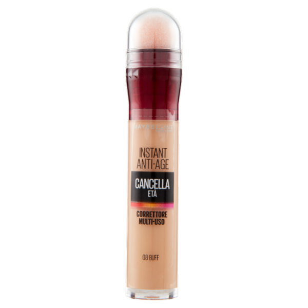 Maybelline New York Correttore Liquido Il Cancella Età, Copre Occhiaie e Piccole Rughe, 08 Buff