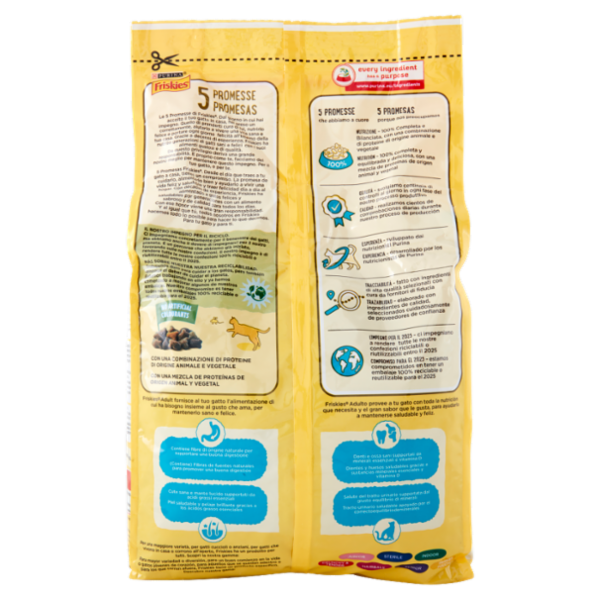 PURINA FRISKIES Gatto Adult Con Tonno e con Verdure 1,5 kg