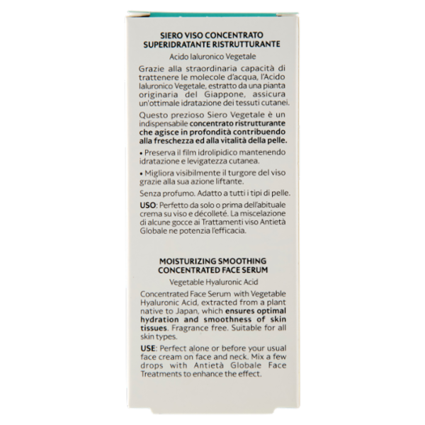 l'Erboristica antietà globale Siero Viso Concentrato Superidratante Ristrutturante 30 ml