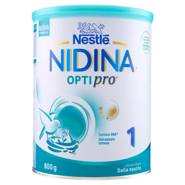 NESTLÉ NIDINA Optipro 1 Latte per lattanti in polvere dalla nascita Latta 800g