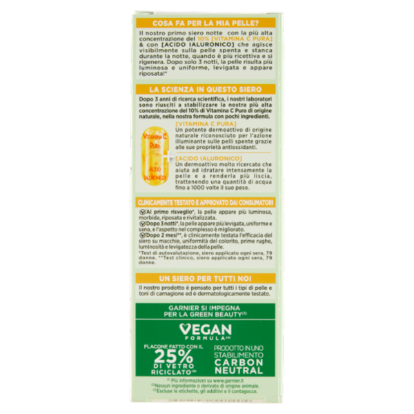 Garnier SkinActive Siero Vitamina C Notte 30 ml