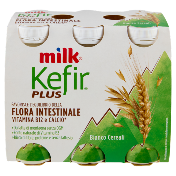 Milk Kefir Plus Bianco Cereali 6 x 100 g