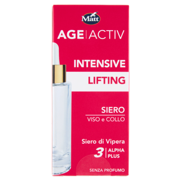 Matt Age Activ Intensive Lifting Siero Viso e Collo Siero di Vipera 3 Alpha Plus 30 ml