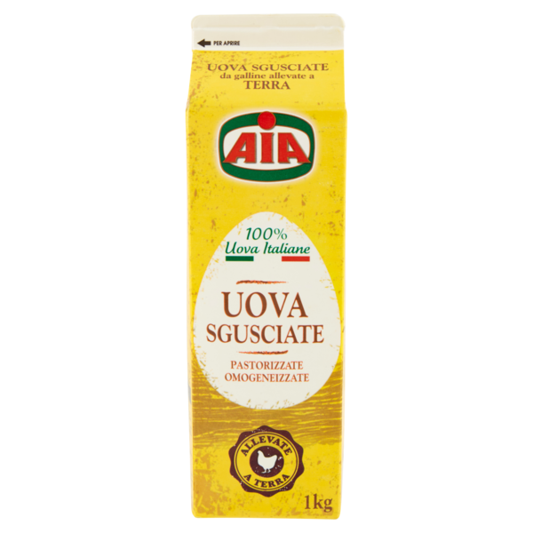 Aia Uova Sgusciate Pastorizzate Omogeneizzate 1 Kg