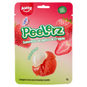 Amos Peelerz Gommose Al Gusto Di Fragola 65 g