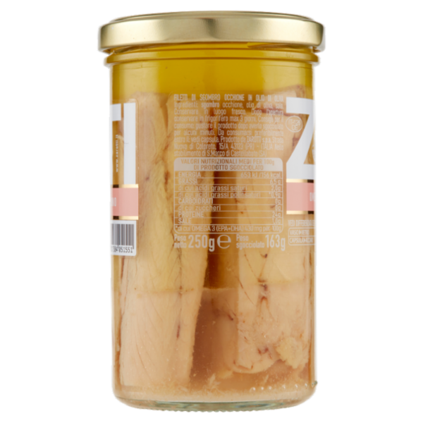 Zarotti Sgombro Cuor di Filetto in Olio d'Oliva 250 g