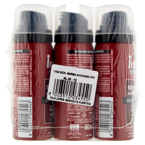 Intesa Pour Homme Schiuma da Barba Idratante 3 x 50 mL