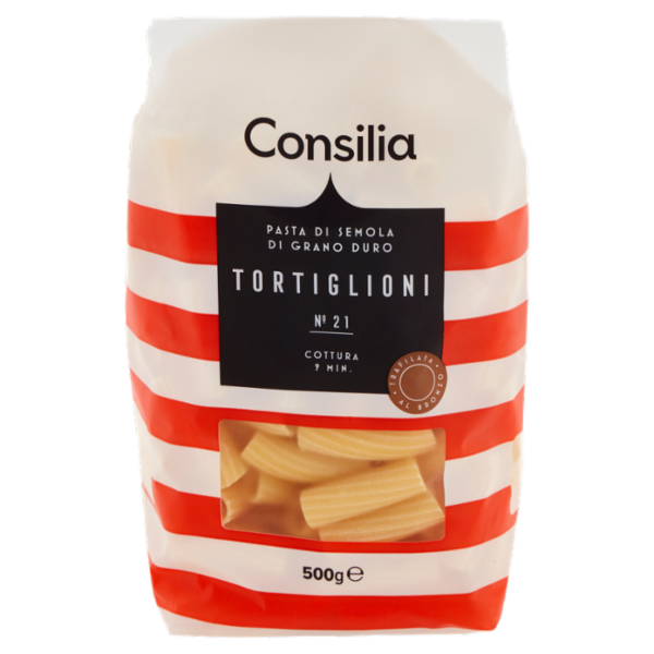 Consilia Pasta di Semola Trafilata al Bronzo Tortiglioni 500 g