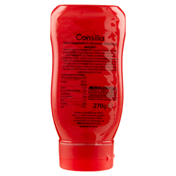 Consilia Salsa Barbecue Squeeze 270 g