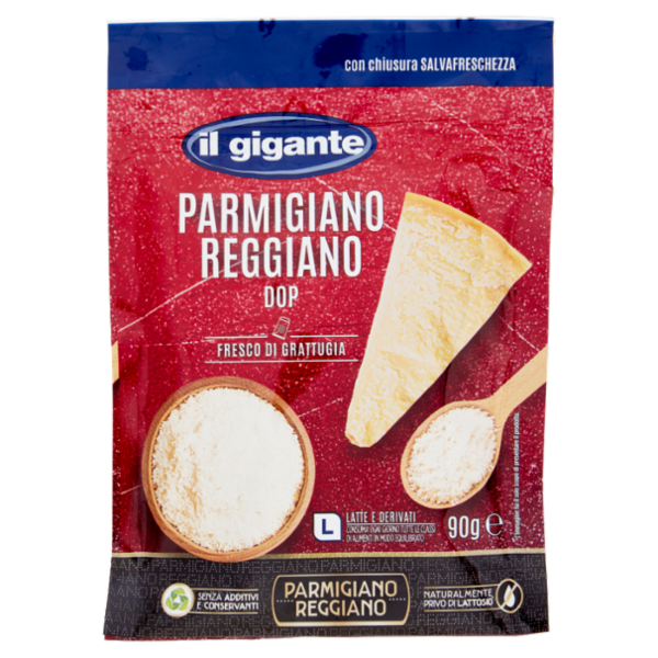IL GIGANTE Parmigiano Reggiano DOP Fresco di Grattugia 90 g