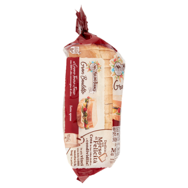Mulino Bianco Gran Bauletto Pane con Grano Tenero e Farro 500g