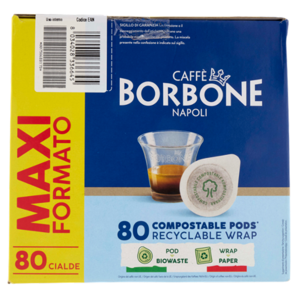 Caffè Borbone Miscela Decisa Cialde Compostabili* 80 x 7,2 g